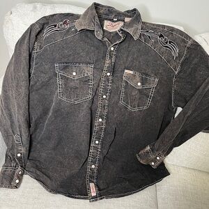 Rafter C Cowboy Collection Western Pearl Snap Shirt
